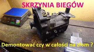 Skrzynia biegów - demontować czy w całości na złom