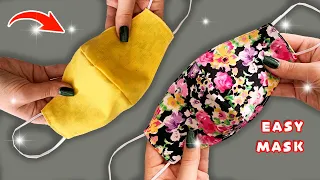 (Very Easy) 2-in-1 Face Mask Sewing Tutorial - How To Make Easy Face Mask At Home - OH MY DIY MASK