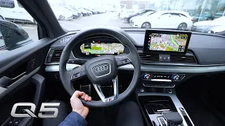 New Audi Q5 S Line 2021 Test Drive Review POV