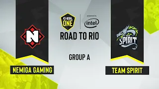 CS:GO - Team Spirit vs. Nemiga Gaming [Dust2] Map 2 - ESL One: Road to Rio - Group A - CIS