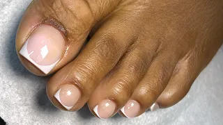 Acrylic Toe refill x Frenchtip Toes