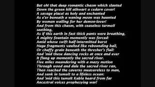 Samuel Taylor Coleridge - 'Kubla Khan, or a Vision in a Dream. A  Fragment.`