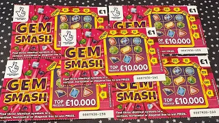 💎 New £1 Gem Smash Scratchcard 💎 #scratchcards #gemsmash