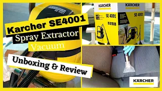 Karcher SE4001 Spray Extractor Unboxing & Review + Car upholstery nozzle - Auto Exquisite Detail