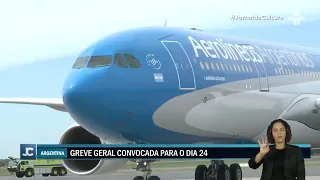 GREVE NA ARGENTINA: companhias aéreas brasileiras CANCELAM voos por PROTESTOS contra Javier Milei