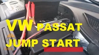 How To Jump Start VW Passat▶️ How To Unlock Volkswagen Passat with Dead Battery