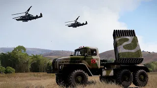 Ukraine Air Defense Missiles Destroyed Multiple Russian Ka-50 Attack Helicopters | ARMA 3: Milsim