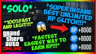 *SOLO* GTA 5 *INSANE UNLIMITED RP GLITCH!!!* *FASTEST AND EASIEST WAY TO EARN RP!!!* (XBOX/PS4/PC)