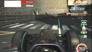 Codemasters F1 2010 Monaco Grand Prix Monte Carlo Hot Lap 1:13.593