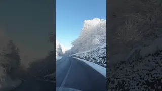 Peisaj de iarna, ianuarie Romania-jud. Hunedoara