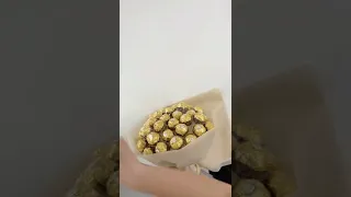 Ferrero Rocher chocolate bouquet gift DIY tutorial