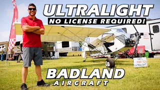 No License Required Ultralight Airplane! Badland Aircraft - Oshkosh 2023