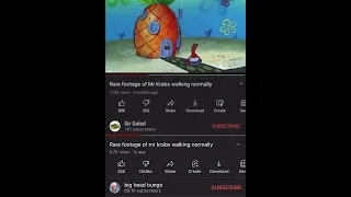 Rare footage of Mr Krabs walking normally