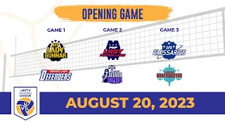 UNTV Volleyball League: Full Game Triple Header, FilOil EcoOil Centre | Aug. 20, 2023 - Opening Game