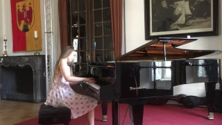 Alma practising cadenza for her new piano concerto