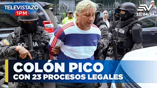 Colón Pico con 23 procesos legales | Televistazo | Ecuavisa