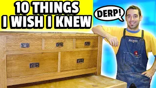 10 Things I Wish I Knew When I Started Woodworking