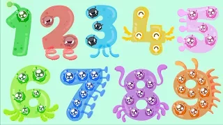 Candybots Numbers 123 - Learn Counting 1 to 10 number - Education App for Kids