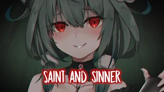 Nightcore - THE SAINT & THE SINNER (AViVA) (Lyrics)