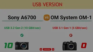 Sony A6700 vs OM System OM-1 Comparison: 11 Reasons to buy A6700 and 17 Reasons to buy OM-1