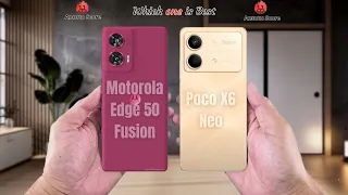 Motorola Edge 50 Fusion vs Poco X6 Neo  Full comparison ⚡Which one is Best