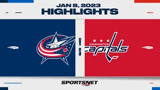 NHL Highlights | Blue Jackets vs. Capitals - January 8, 2023