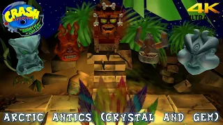 Crash Bandicoot The Wrath of Cortex 'Arctic Antics' (Crystal, Gem) Walkthrough (4K)