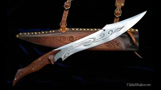 Custom Made Elvish Knife by Fable Blades - A Gift From Elves LOTR Strider knives