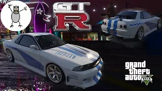 GTAV - 2 Fast 2 Furious Skyline GT-R R34 ($1.5M customization!!)