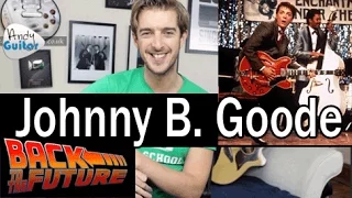 Johnny B. Goode LEAD & Rhythm Guitar Tutorial - Chuck Berry/ Marty Mcfly - Back To the Future