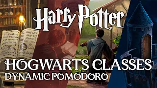 🏰HOGWARTS CLASSES🏰 Harry Potter Study session ASMR Pomodoro Ambience, Dynamic Pomodoro Timer