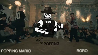 Popping Mario vs RoRo Art Of Popping  "The King Of The Cypher" TOP 16