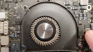 How to clean dust from fans on Apple macbook pro inside