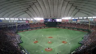 筒香の先制ホームランに沸くレフトスタンド横浜応援団（2018年5月18日）