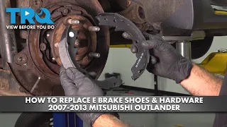 How to Replace Emergency Brake Shoes and Hardware 2007-2013 Mitsubishi Outlander