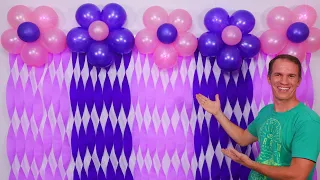 crepe paper backdrop - Party Curtain Backdrop