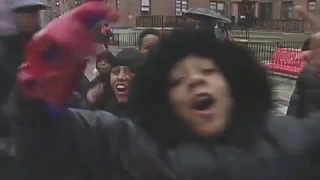 Jay-Z giving out toys to kids - Marcy Projects