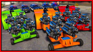 GTA 5 Roleplay - 10,000HP TRACTORS TROLL COPS | RedlineRP