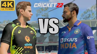 Cricket 22 PS5 Gameplay | Australia Vs India 4K | Amazing Batting By Kohli!