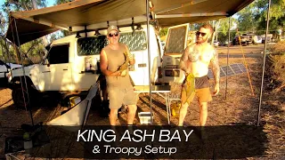 PART 3 | KING ASH BAY NORTHERN TERRITORY | Troopy Setup | Fish & Mud Crab Catch & Cook