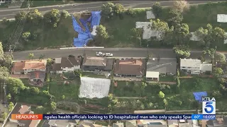 Torrance homes threatened by danger of landslide