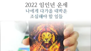 [타로] 2022 임인년 운세, 운명적으로 다가올 대박운, 조심해야할 일들