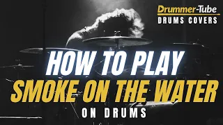 How to play "smoke on the water" (Deep Purple) on drums | smoke on the water drum cover