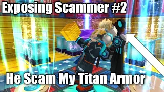 Exposing Scammers #2 RIP Titan Armor (BlockManGo Skyblock)