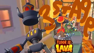 No floor challenge - Floor is lava Teabot 3 stage Subway Surfers