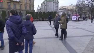 ХОДА ДОБРОВОЛЬЦІВ У ЛЬВОВІ. Наживо