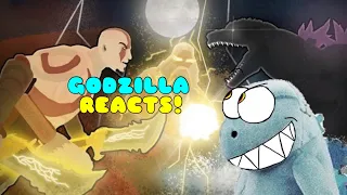 Godzilla Reacts to GODZILLA VS KRATOS | Animation (GOW lll VS GODZILLA R.A.T.)