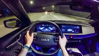 2022 Kia EV6 GT-Line RWD - POV Night Drive (Binaural Audio)