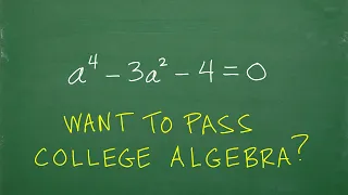 WANT to do Better Than Just Pass College Algebra? Absolutely, better understand this…