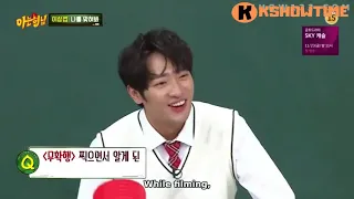 Knowing Brothers 153 - Jang Hoon take his hair off at night